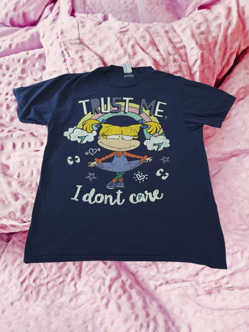 🌈 Rugrats Angelica Pickles Graphic Tee ("Trust Me, I Don't Care")